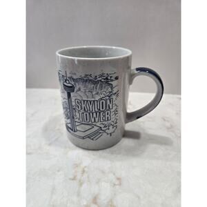 Vintage White Ceramic Coffee Cup Mug Souvenir Skylon Tower Niagara Falls Canada